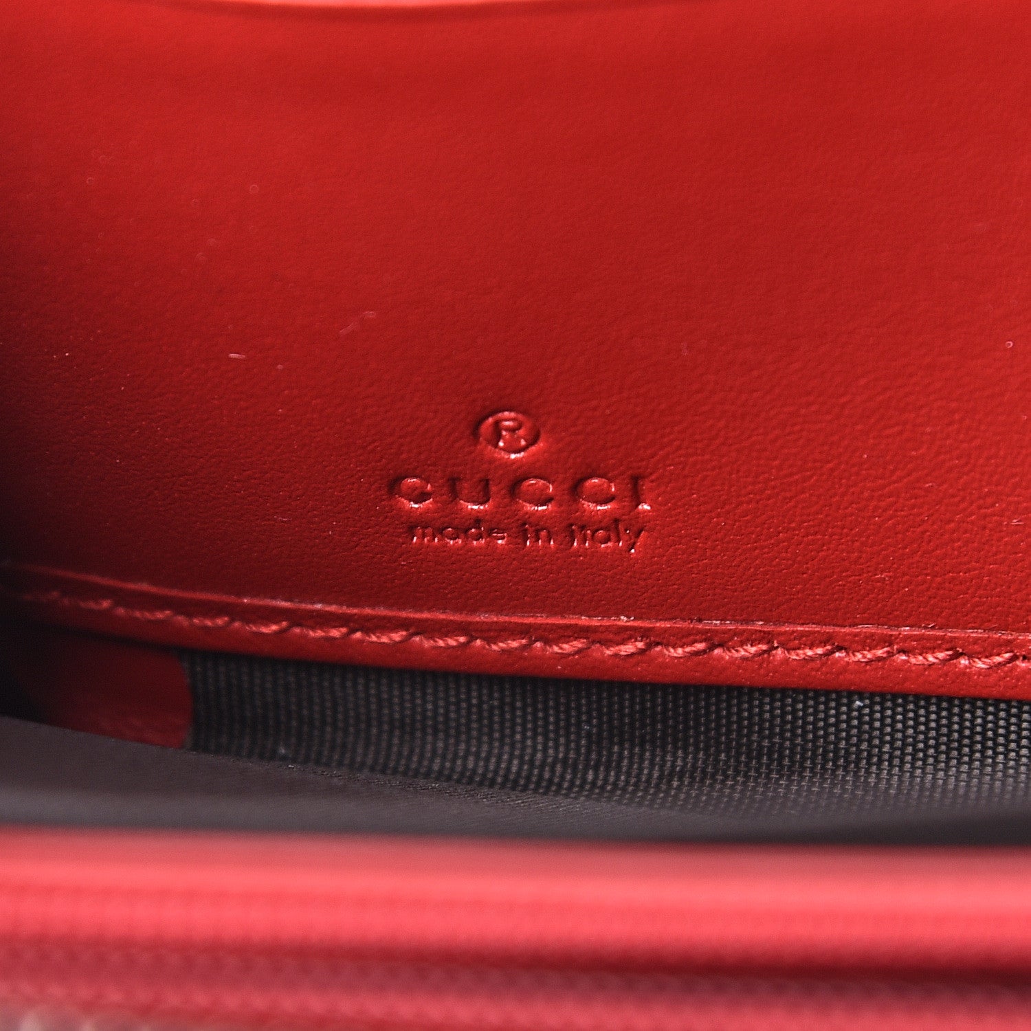 Gucci Guccissima Signature Zip Around Wallet Hibiscus Red 6 of 9