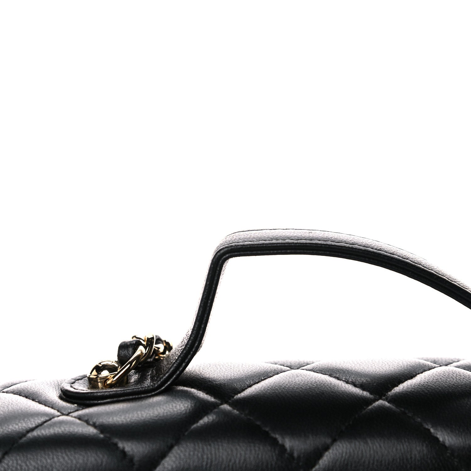 Chanel Lambskin Quilted Mini Golden Plate Flap Black 10 of 14