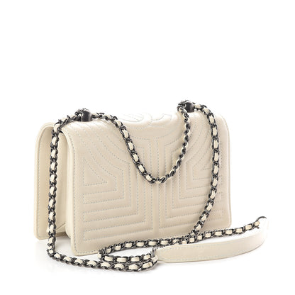 Chanel Calfskin Quilted Small Korean Garden Flap Off White 3 of 10