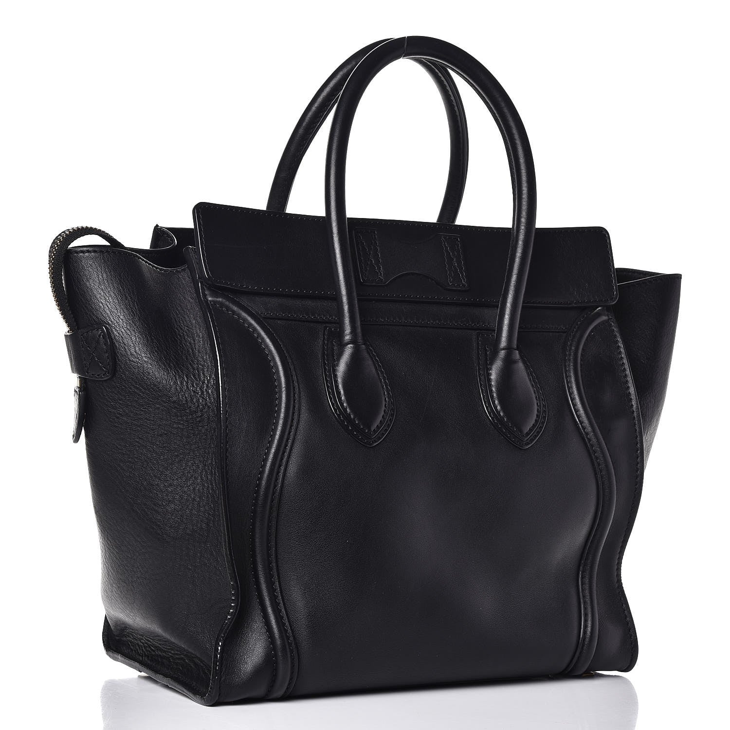 Celine Smooth Calfskin Mini Luggage Black 3 of 14