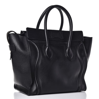 Celine Smooth Calfskin Mini Luggage Black 3 of 14