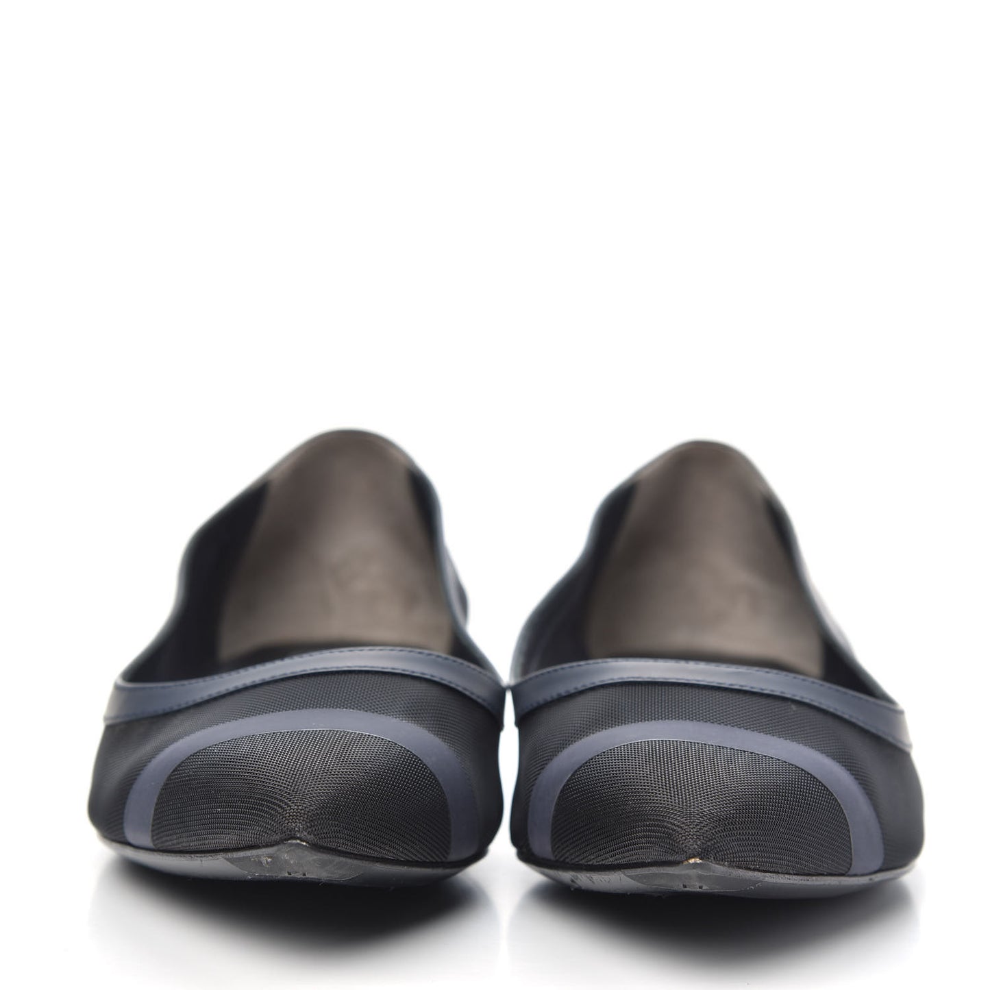Mesh Skimmer Ballerina Flats 41.5 Navy Black