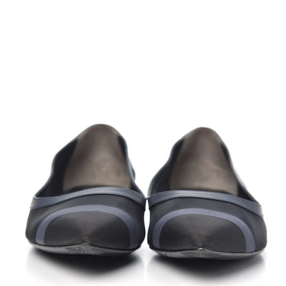 Fendi Mesh Skimmer Ballerina Flats 41.5 Navy Black 2 of 8