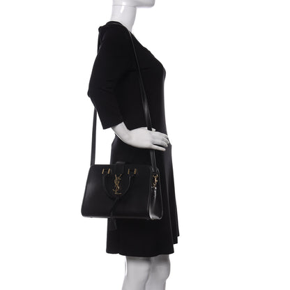 Saint Laurent Calfskin Monogram Baby Cabas Black 2 of 10