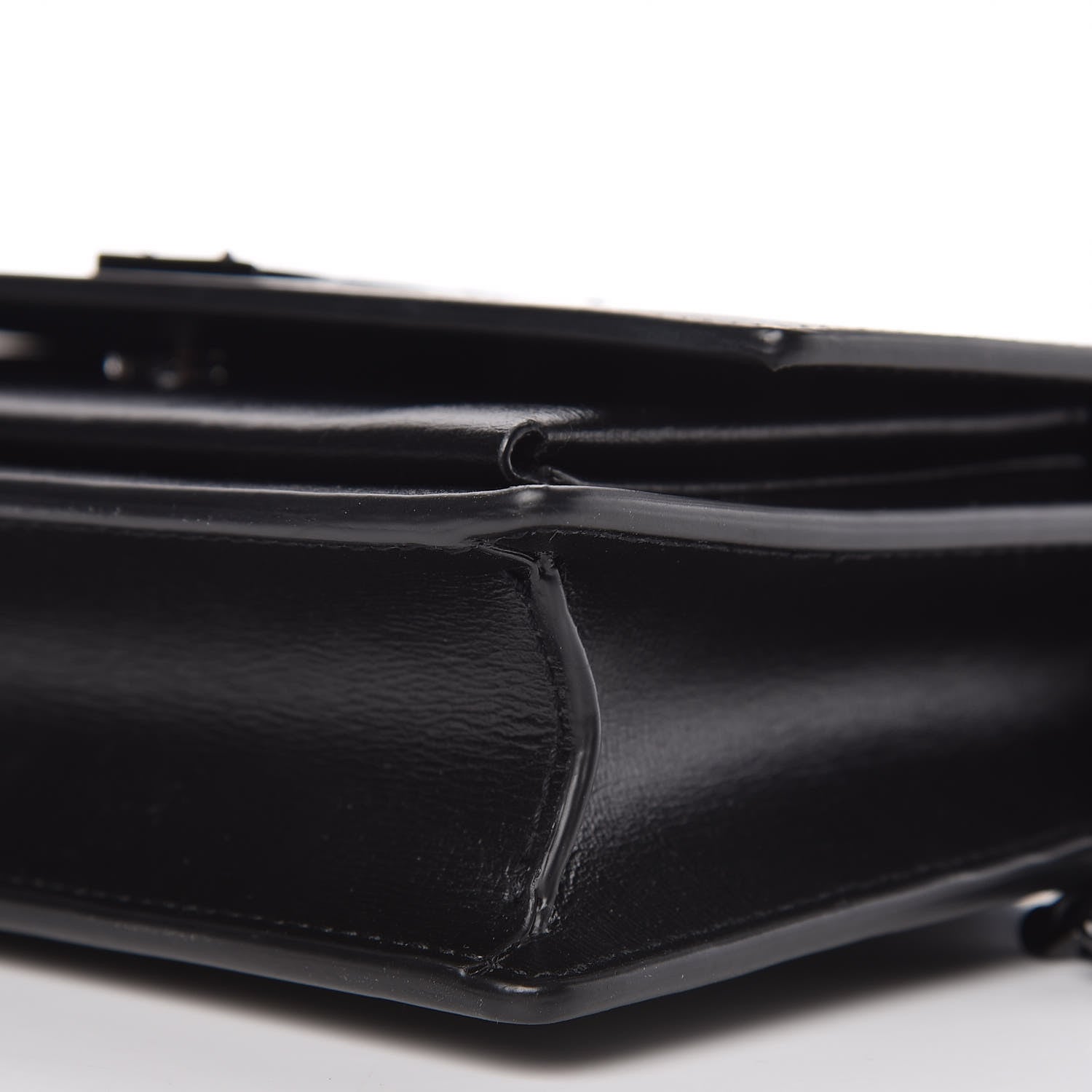 Saint Laurent Calfskin Monogram Sunset Chain Wallet Black 8 of 8