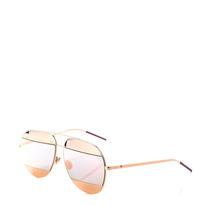 Christian Dior Split 1 Aviator Sunglasses Rose Gold 1 of 7