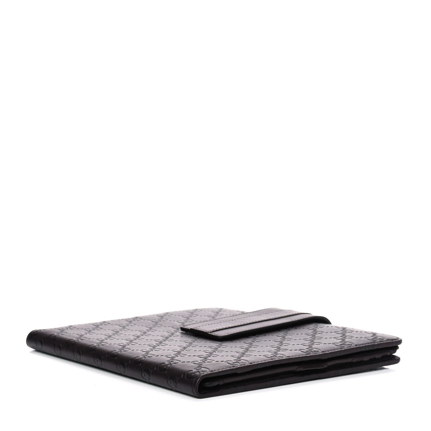 Gucci Soft Guccissima Margaux Calfskin iPad Case Chocolate 3 of 4