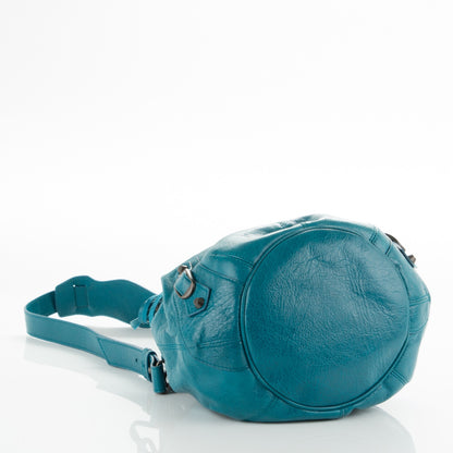 Balenciaga Agneau Classic Hardware Mini Pompon Lagon 4 of 8