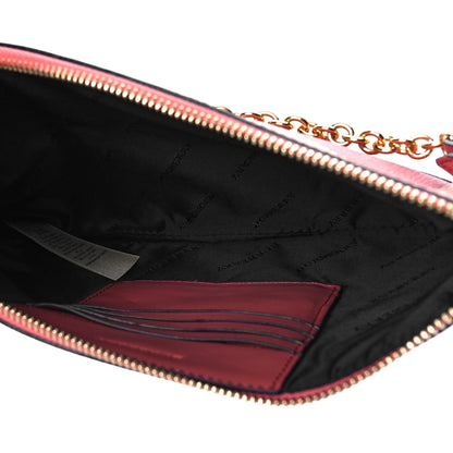 Burberry Metallic Derby House Check Peyton Crossbody Clutch Bag Blossom Pink 5 of 9