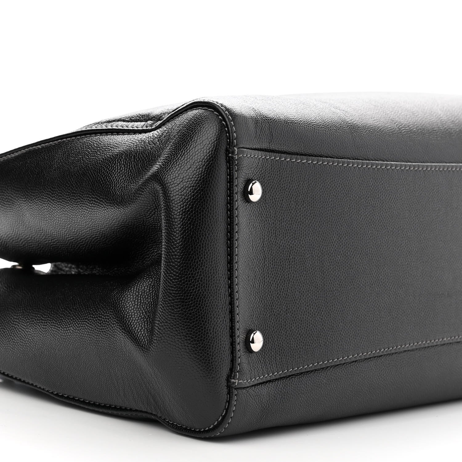 Chanel Caviar Medium Cerf Executive Shopper Tote Black 9 of 11