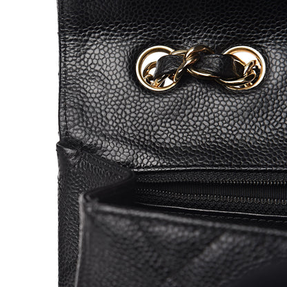 Chanel Caviar Quilted Jumbo Single Flap Black 8 of 12