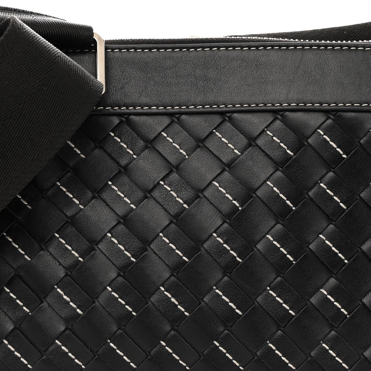 Nappa Intrecciato Duo Bag Black Natural
