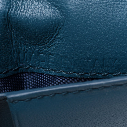 Christian Dior Lambskin Cannage Small Lady Dior Flap Card Holder Deep Ocean 7 of 9