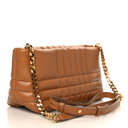 Burberry Lambskin Quilted Small Soft Lola Bag Maple Brown 3 of 8