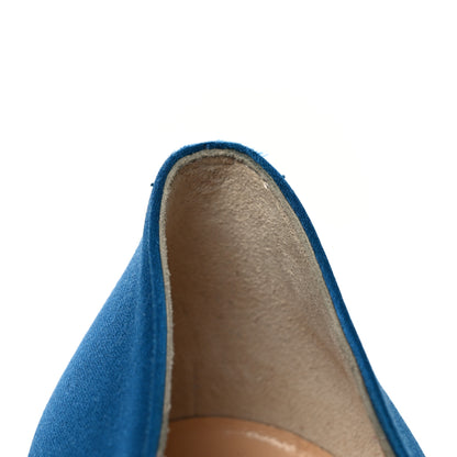 Christian Louboutin Satin Pigalle Follies 100 Pumps 41 Positano 11 of 12