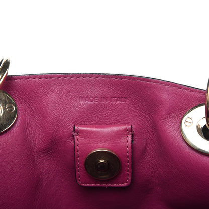 Christian Dior Bullcalf Medium Diorissimo Tote Black Rose Indien 9 of 11