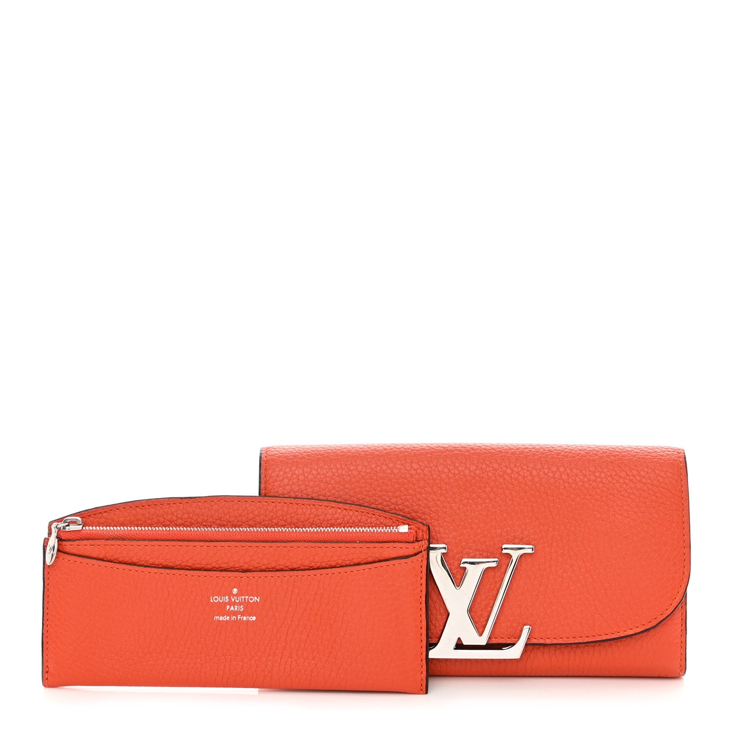 Louis Vuitton Taurillon Vivienne LV Long Wallet Clementine 2 of 9
