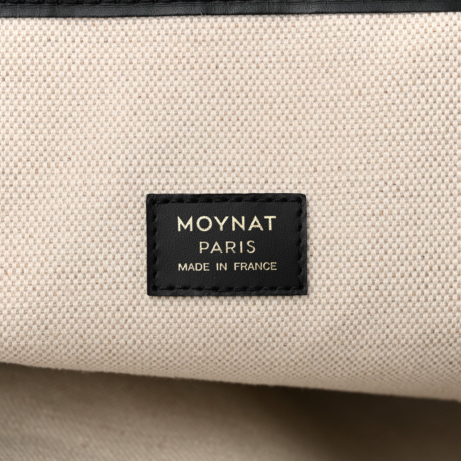 Moynat Grained Calfskin Canvas 1920 Oh! Tote Ruban MM Carbon Bronze 6 of 10