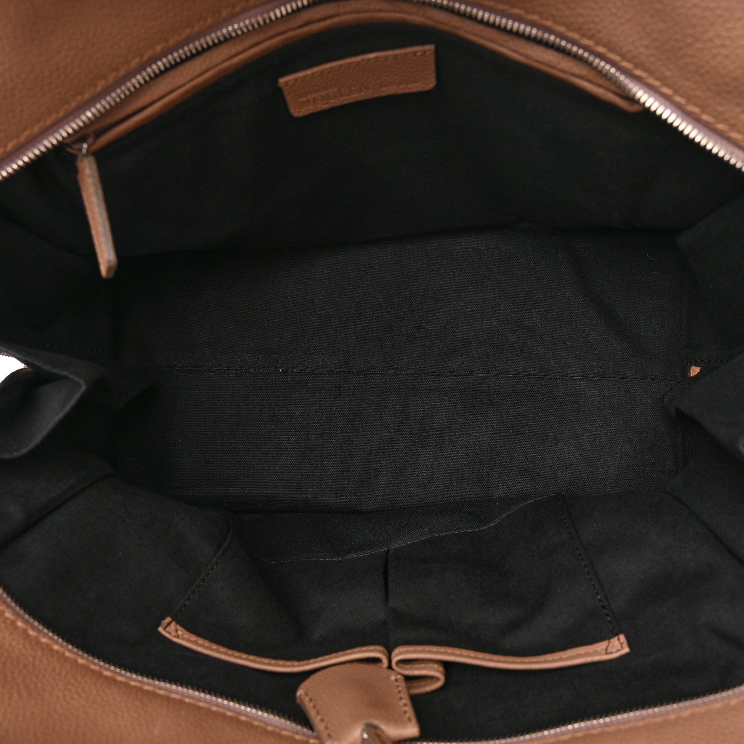 Alexander McQueen Pebbled Calfskin Large Skull Padlock Zip Around Tote Taupe 5 of 14