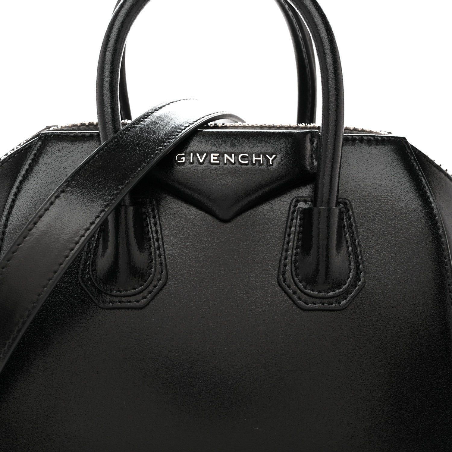 Givenchy Shiny Lord Calfskin Mini Antigona Black 8 of 13
