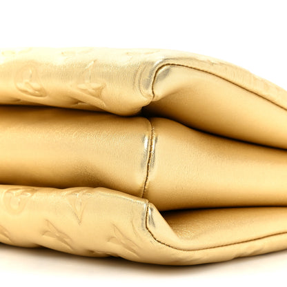 Louis Vuitton Lambskin Embossed Monogram Coussin PM Gold 9 of 14