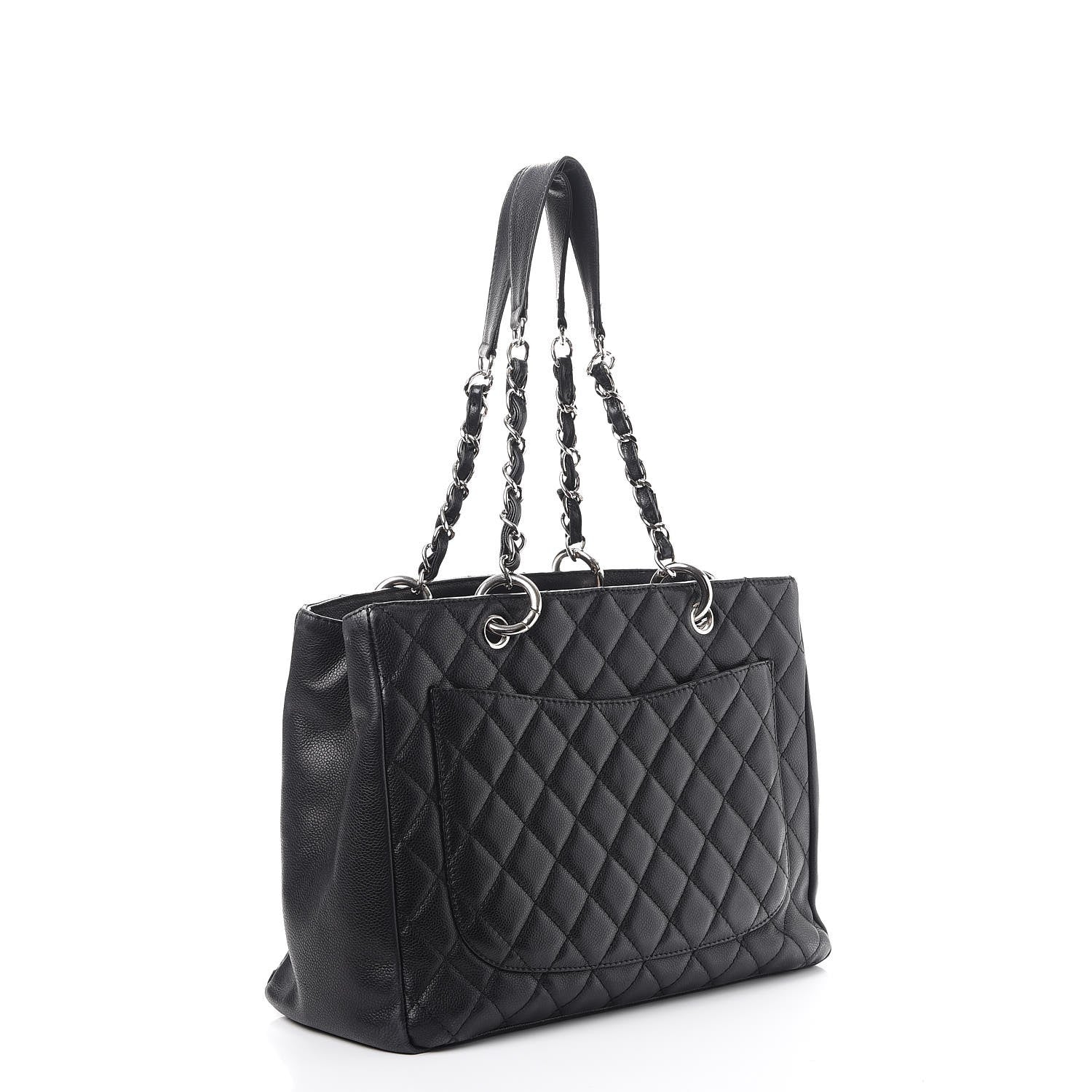 Chanel Caviar Quilted Grand Shopping Tote GST Black 3 of 15