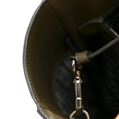 Prada Saffiano Vernice Shopping Tote Militare 12 of 21