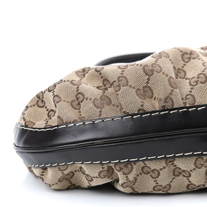 Gucci Monogram GG Queen Bow Hobo Brown 5 of 10