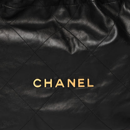Chanel Shiny Calfskin Quilted Small Chanel 22 Black 8 of 11