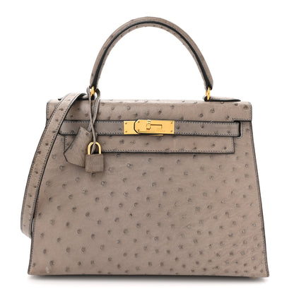 Hermes Ostrich Kelly Sellier 28 Mousse 1 of 18