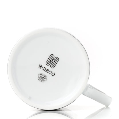 Hermes Porcelain H Deco Mug N°2 Black 5 of 8
