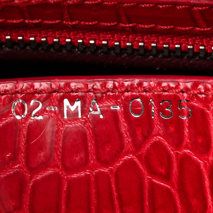 Christian Dior Alligator Medium Lady Dior Red 6 of 10