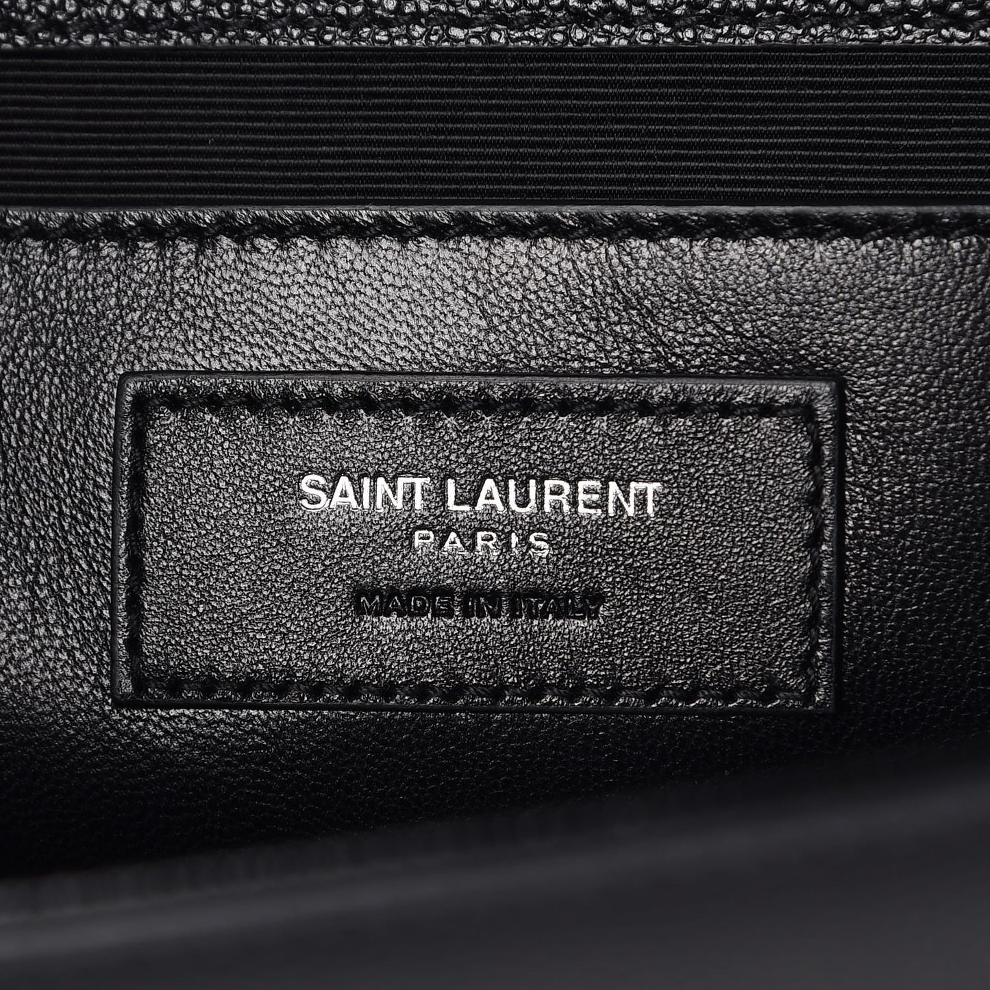 Grain De Poudre Medium Classic Monogram Kate Satchel Black