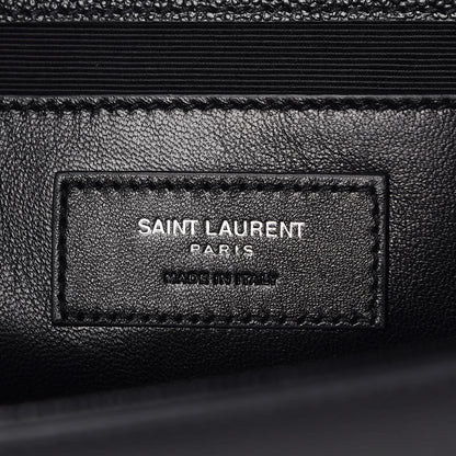 Saint Laurent Grain De Poudre Medium Classic Monogram Kate Satchel Black 8 of 8