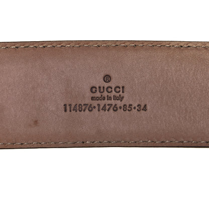 Gucci Guccissima Interlocking G Belt 85 34 Silver 4 of 4