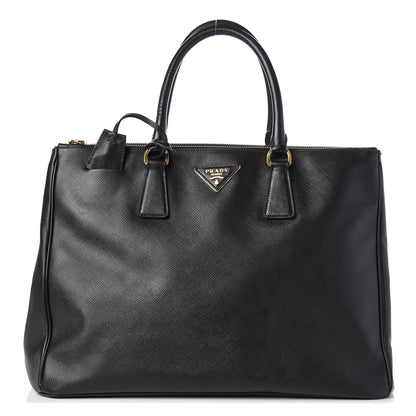 Prada Saffiano Large Galleria Double Zip Tote Black 1 of 15