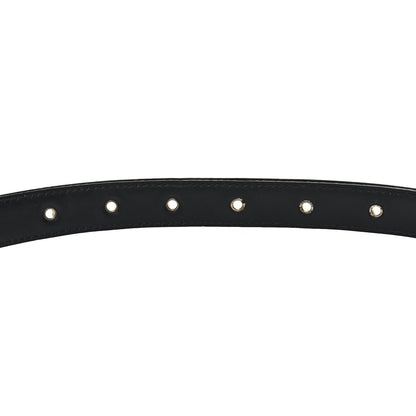 Chanel Lambskin Crystal Baguette Logo Belt 75 30 Black 4 of 7