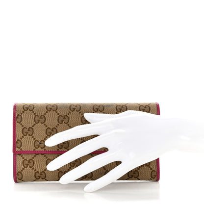 Gucci Monogram Dice Continental Flap Wallet Pink 2 of 7