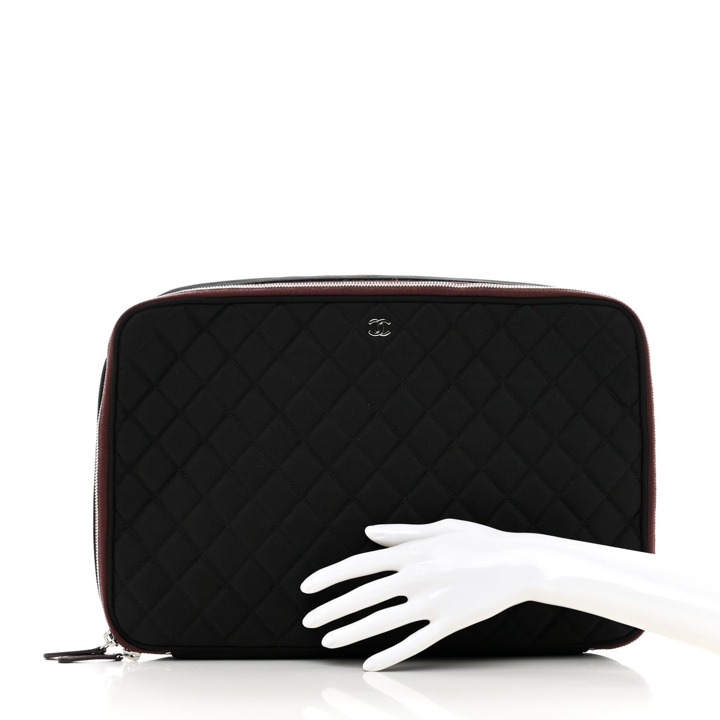 Nylon Quilted Laptop Case Black