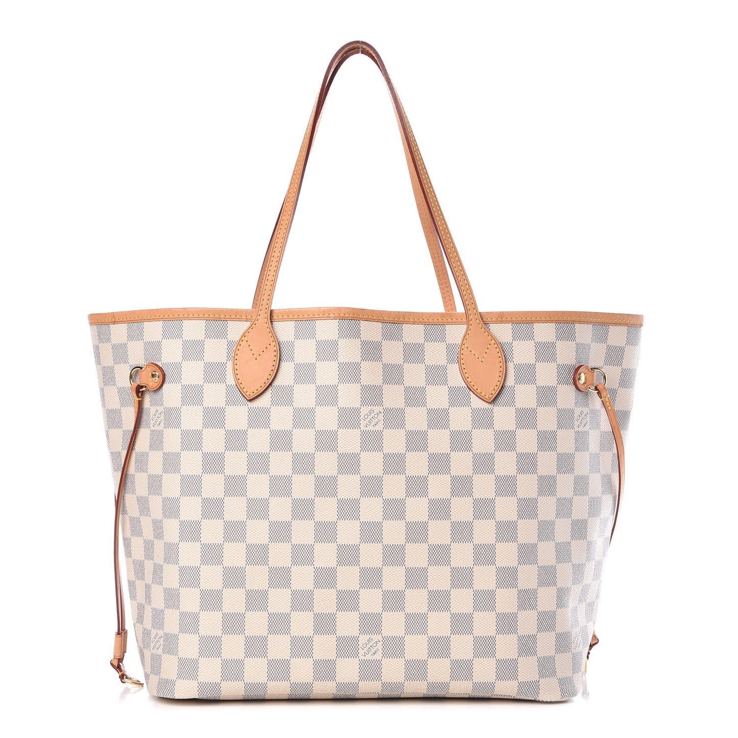 Damier Azur Neo Neverfull MM Rose Ballerine