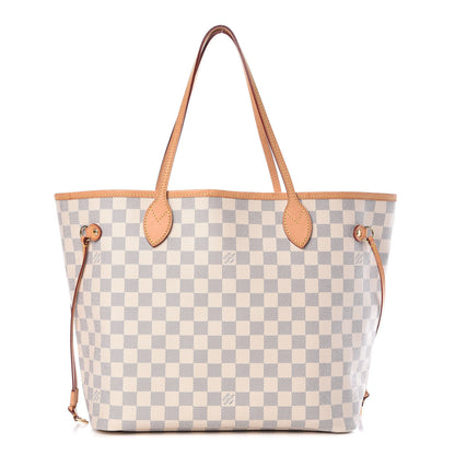 Louis Vuitton Damier Azur Neo Neverfull MM Rose Ballerine 3 of 12