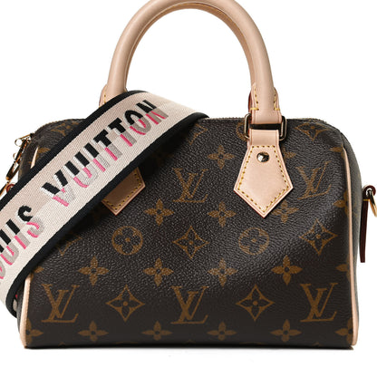 Louis Vuitton Monogram Speedy Bandouliere 20 Black 6 of 11