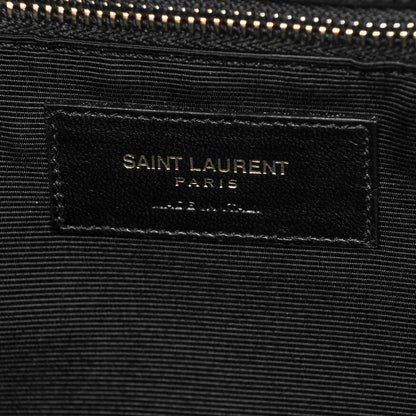 Saint Laurent Suede Monogram Cassandre Shopper Black 6 of 6