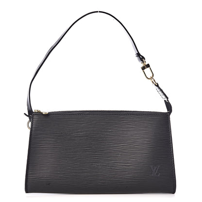 Louis Vuitton Epi Pochette Accessories 21 Black 1 of 9