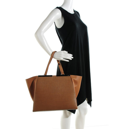 Fendi Vitello Elite Flamingo Large 3Jours Tote Orzo 2 of 8