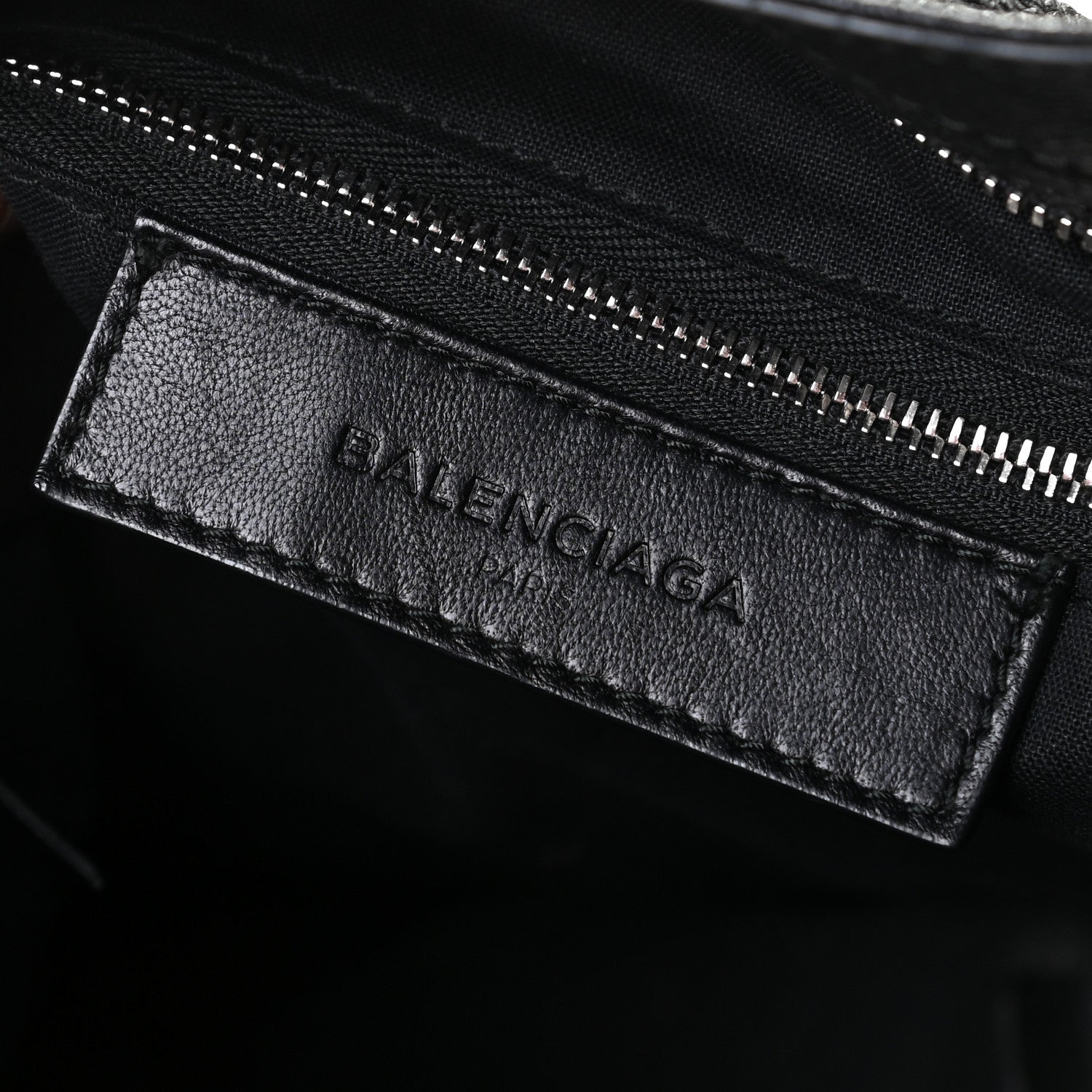 Balenciaga Chevre Silver Metallic Edge Hardware Velo Black 10 of 11