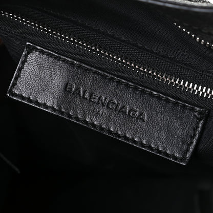 Balenciaga Chevre Silver Metallic Edge Hardware Velo Black 10 of 11