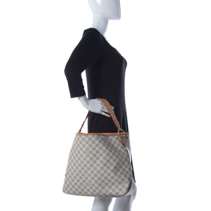 Louis Vuitton Damier Azur Delightful MM Pink 2 of 10