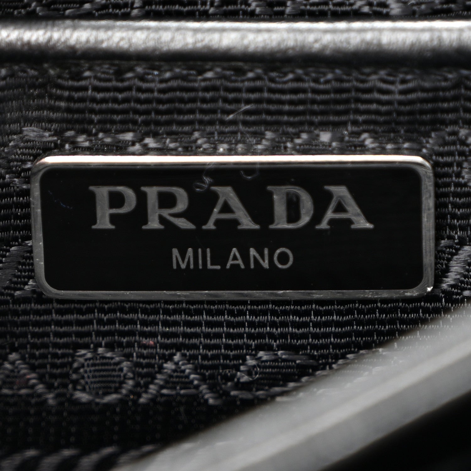 Prada Saffiano Soft Calf Chain Crossbody Bag Black 6 of 10