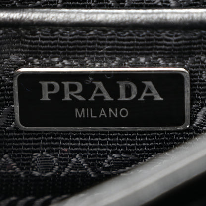 Prada Saffiano Soft Calf Chain Crossbody Bag Black 6 of 10